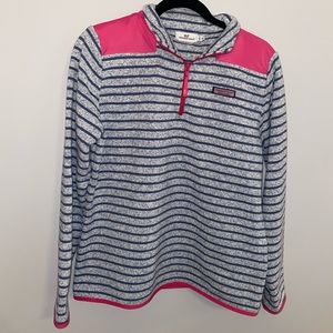 Vineyard Vines warm blue striped pullover great for a cold winter day!